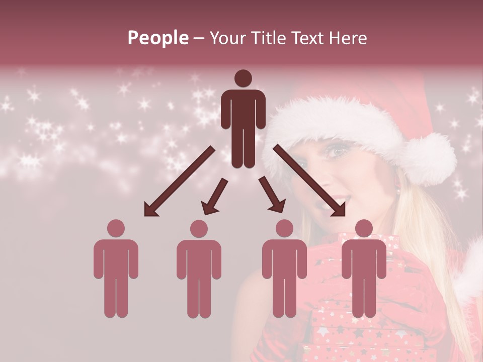 Xmas White Makeup PowerPoint Template