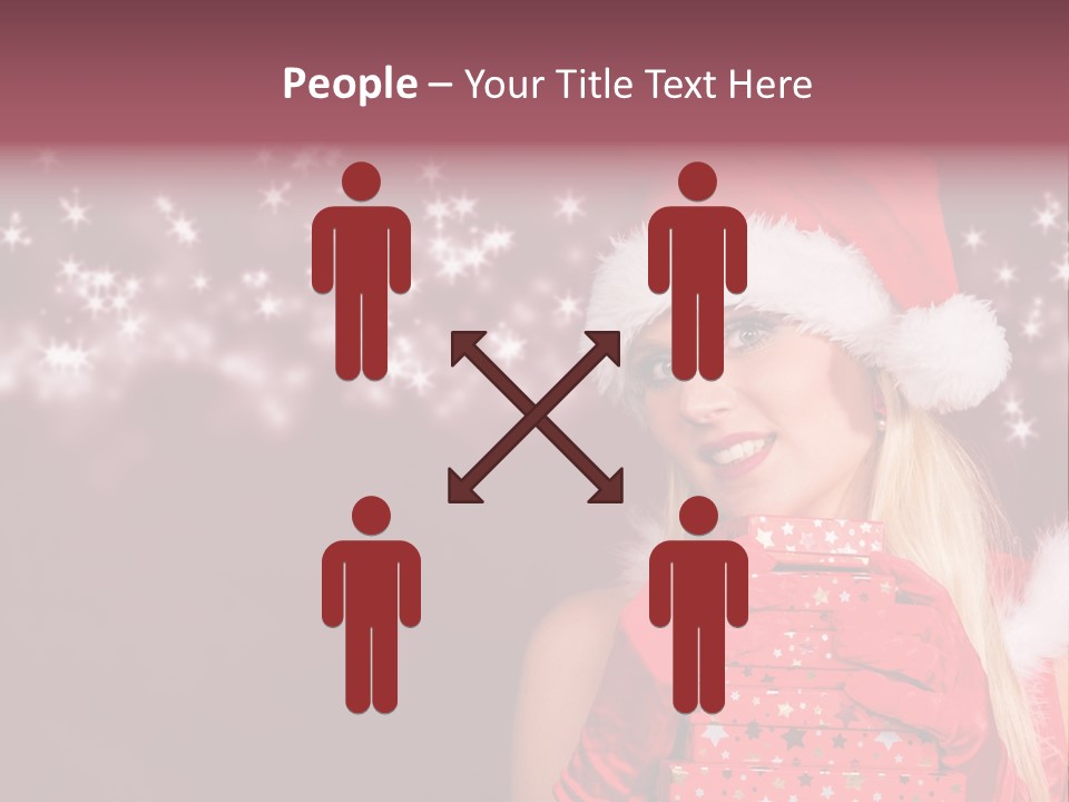 Xmas White Makeup PowerPoint Template