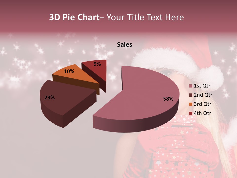 Xmas White Makeup PowerPoint Template