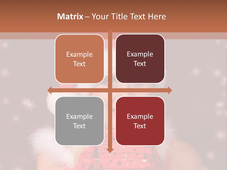 Snow Fashion Portrait PowerPoint Template