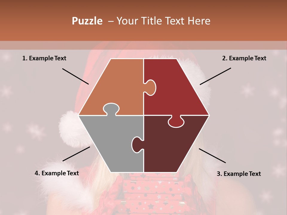 Snow Fashion Portrait PowerPoint Template