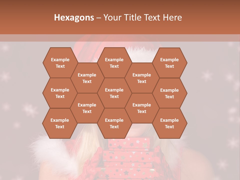 Snow Fashion Portrait PowerPoint Template