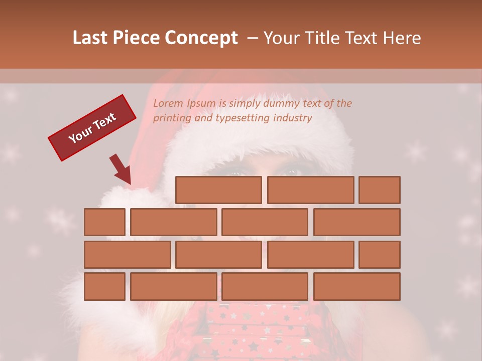 Snow Fashion Portrait PowerPoint Template