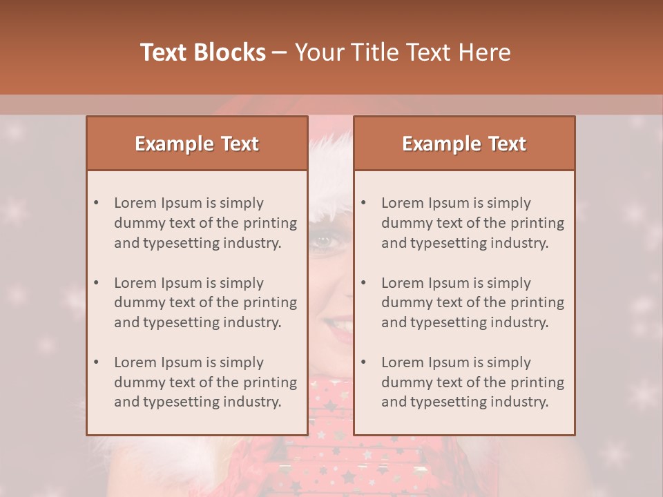 Snow Fashion Portrait PowerPoint Template