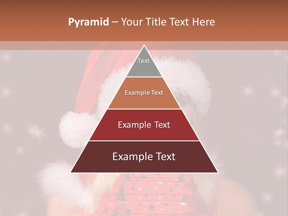 Snow Fashion Portrait PowerPoint Template