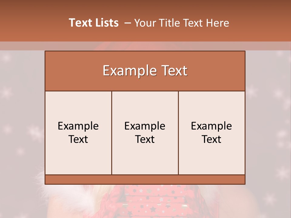 Snow Fashion Portrait PowerPoint Template