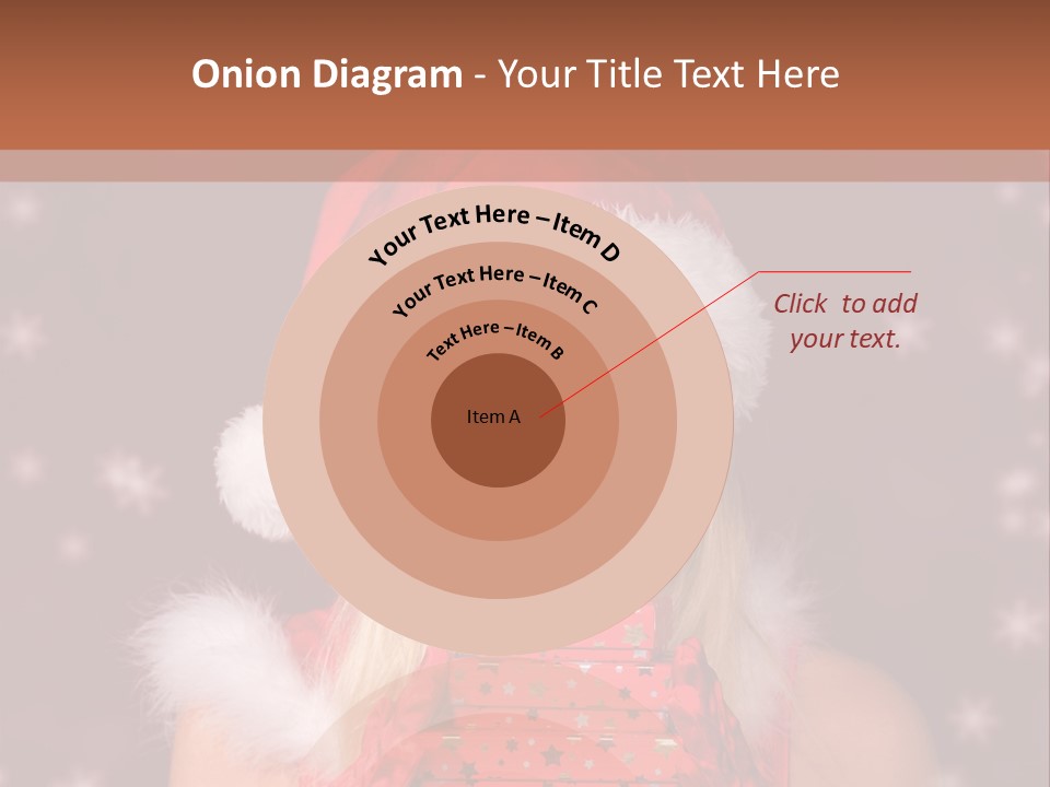 Snow Fashion Portrait PowerPoint Template