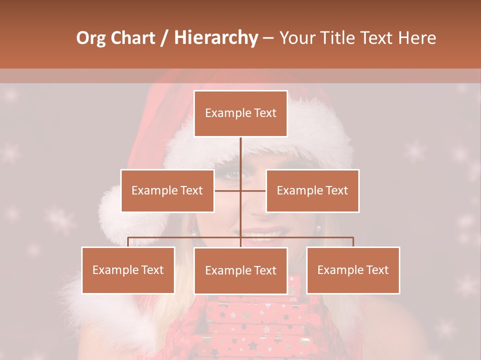 Snow Fashion Portrait PowerPoint Template