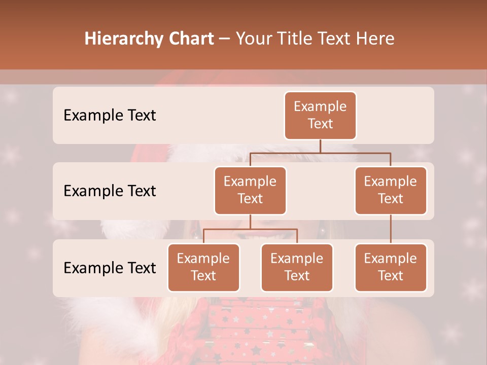 Snow Fashion Portrait PowerPoint Template