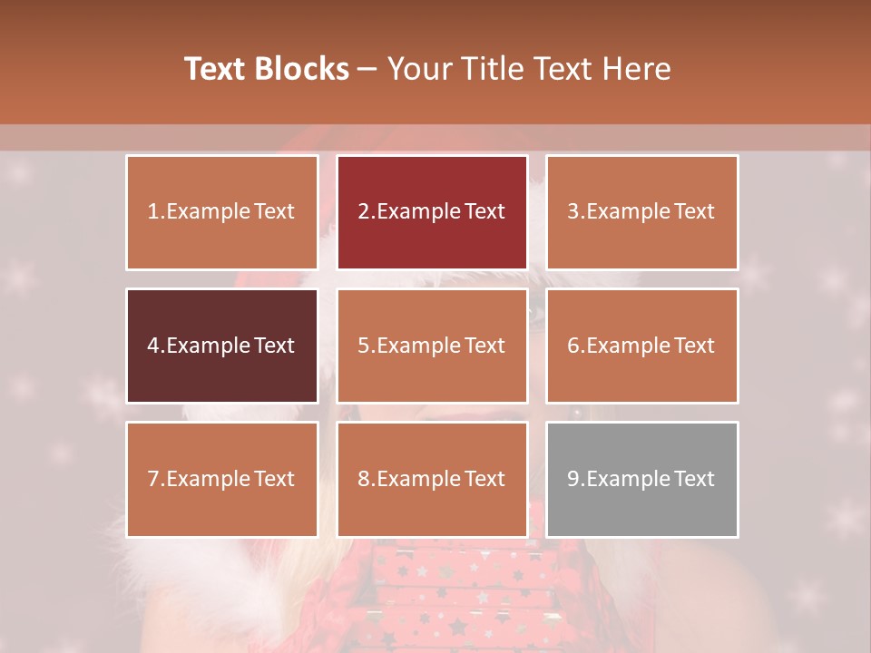 Snow Fashion Portrait PowerPoint Template