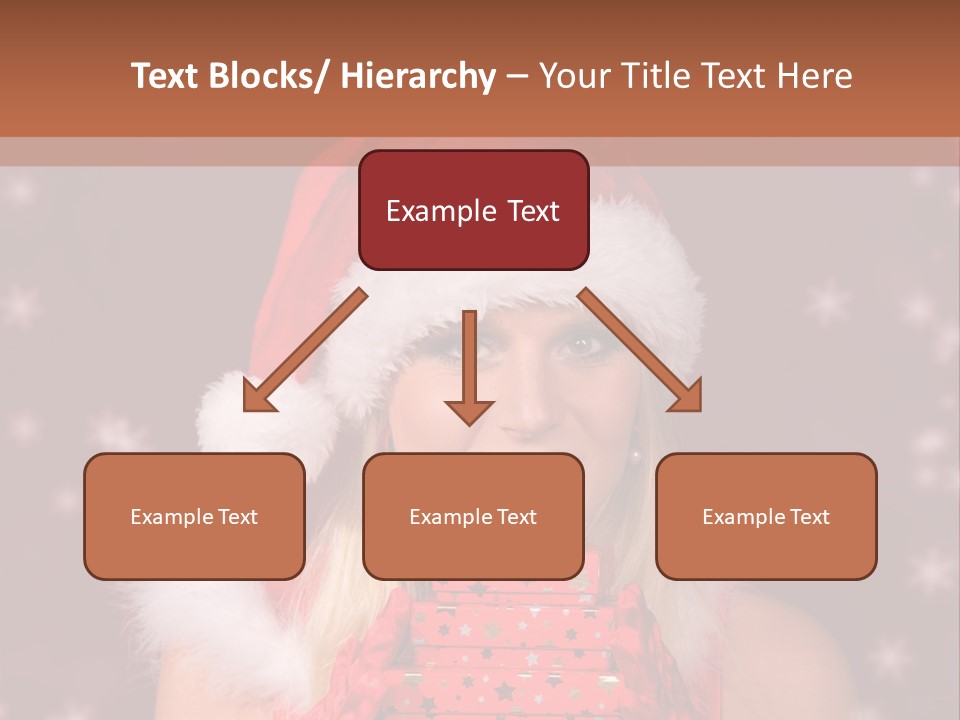 Snow Fashion Portrait PowerPoint Template