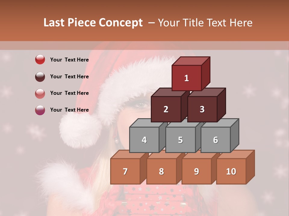 Snow Fashion Portrait PowerPoint Template