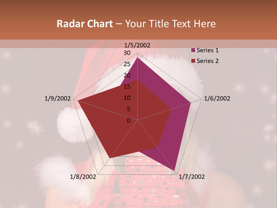 Snow Fashion Portrait PowerPoint Template