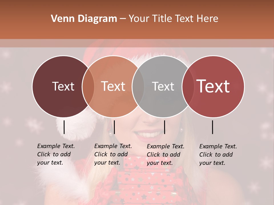 Snow Fashion Portrait PowerPoint Template