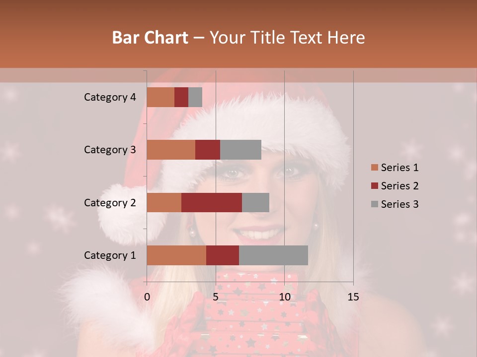 Snow Fashion Portrait PowerPoint Template