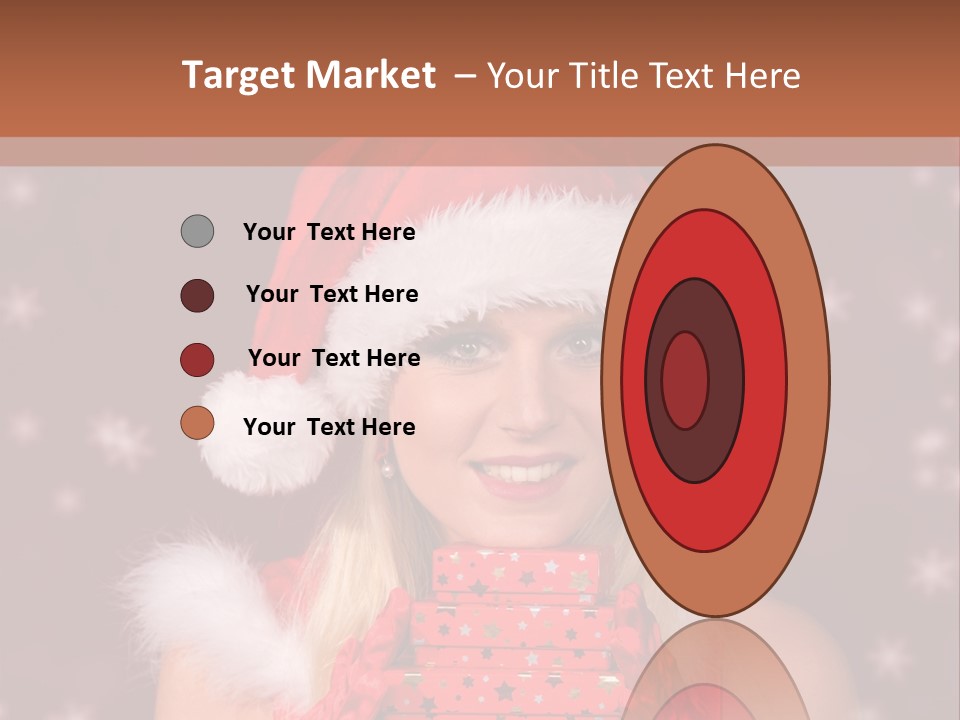 Snow Fashion Portrait PowerPoint Template