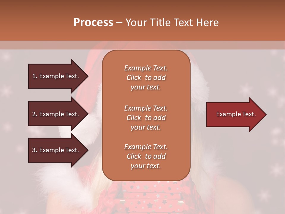 Snow Fashion Portrait PowerPoint Template