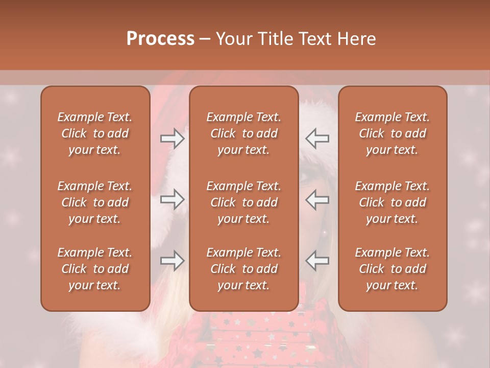 Snow Fashion Portrait PowerPoint Template