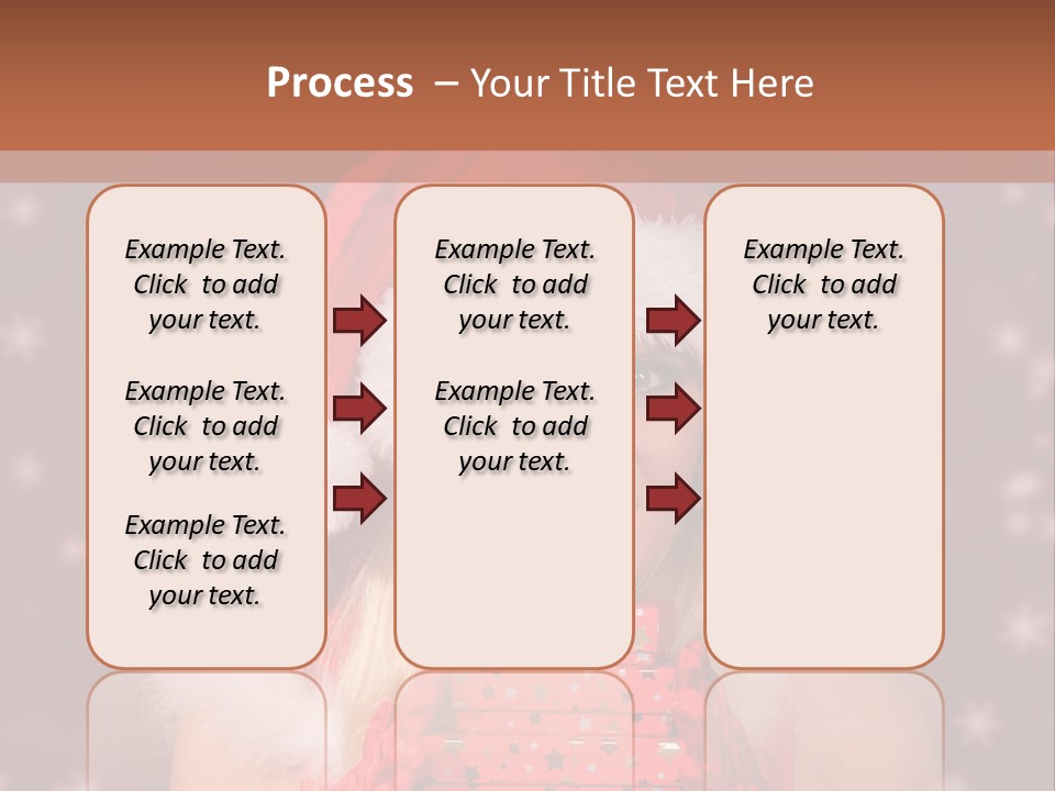 Snow Fashion Portrait PowerPoint Template