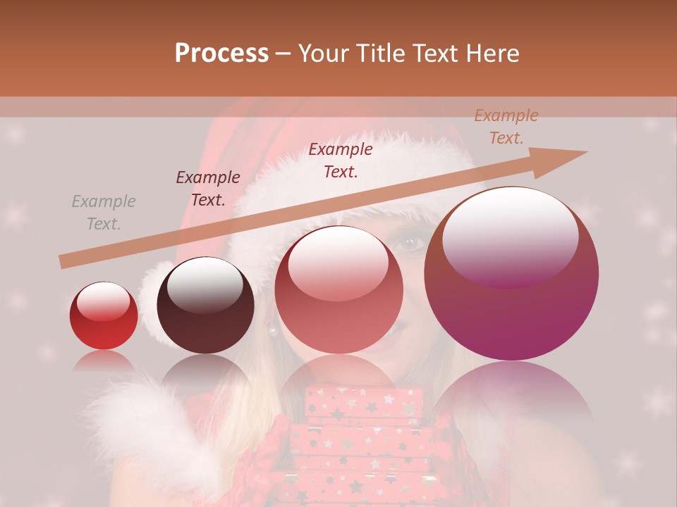 Snow Fashion Portrait PowerPoint Template