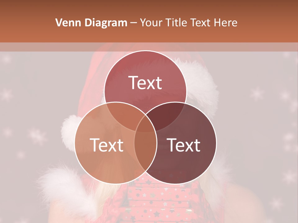 Snow Fashion Portrait PowerPoint Template