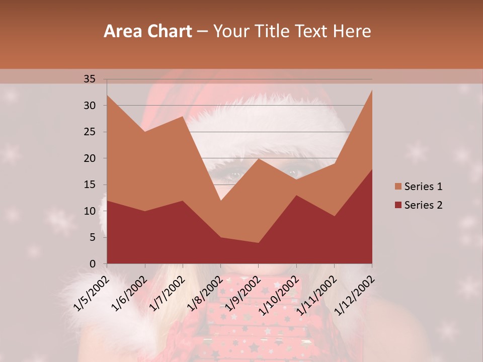 Snow Fashion Portrait PowerPoint Template