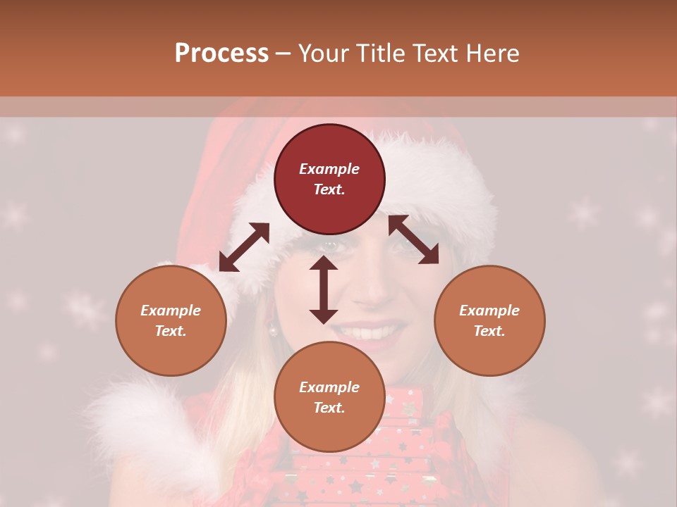 Snow Fashion Portrait PowerPoint Template