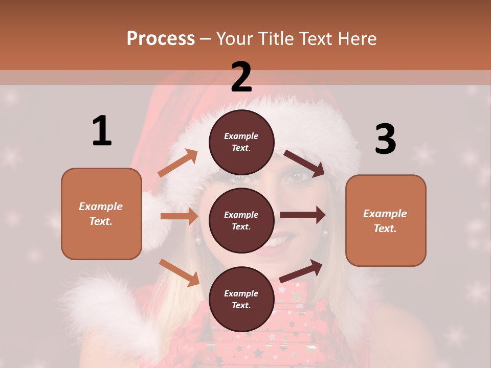 Snow Fashion Portrait PowerPoint Template