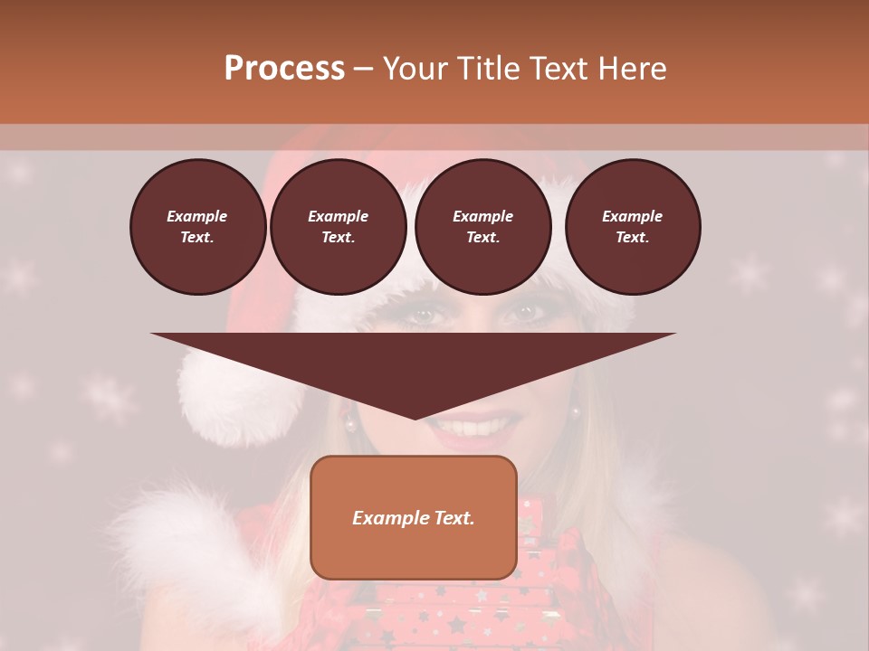 Snow Fashion Portrait PowerPoint Template