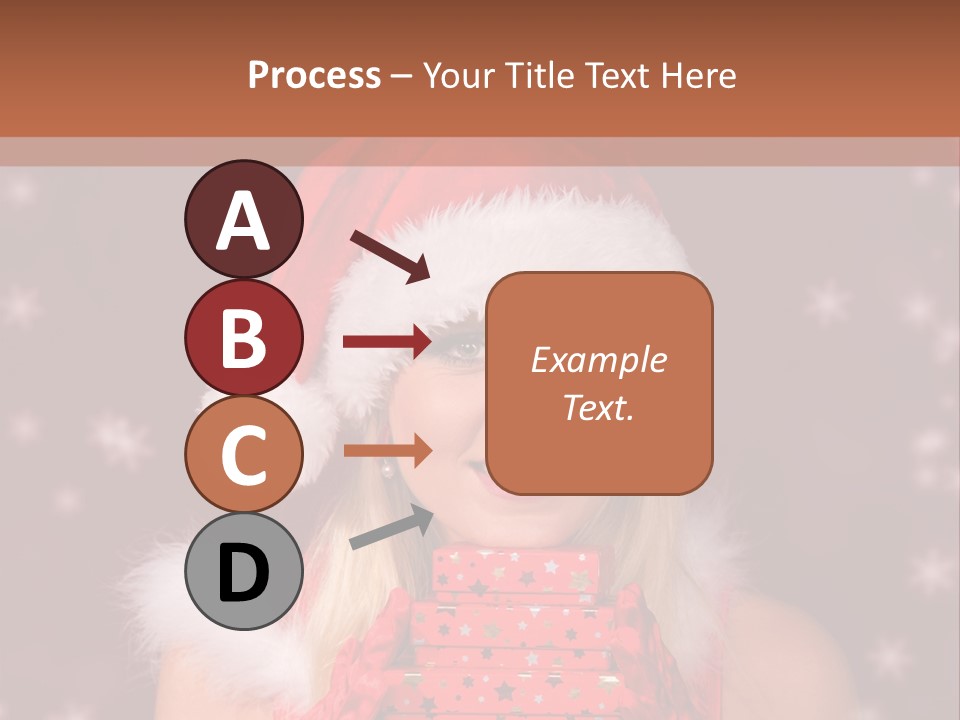 Snow Fashion Portrait PowerPoint Template