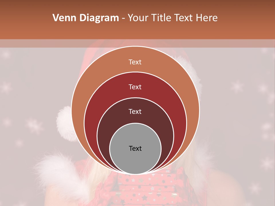 Snow Fashion Portrait PowerPoint Template