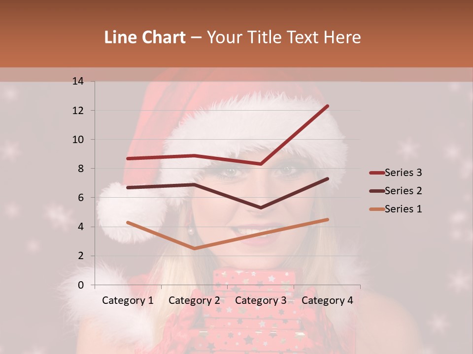 Snow Fashion Portrait PowerPoint Template