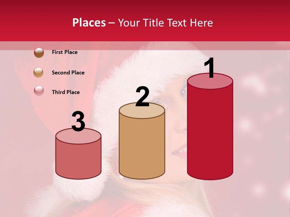 Lady Young Snow PowerPoint Template