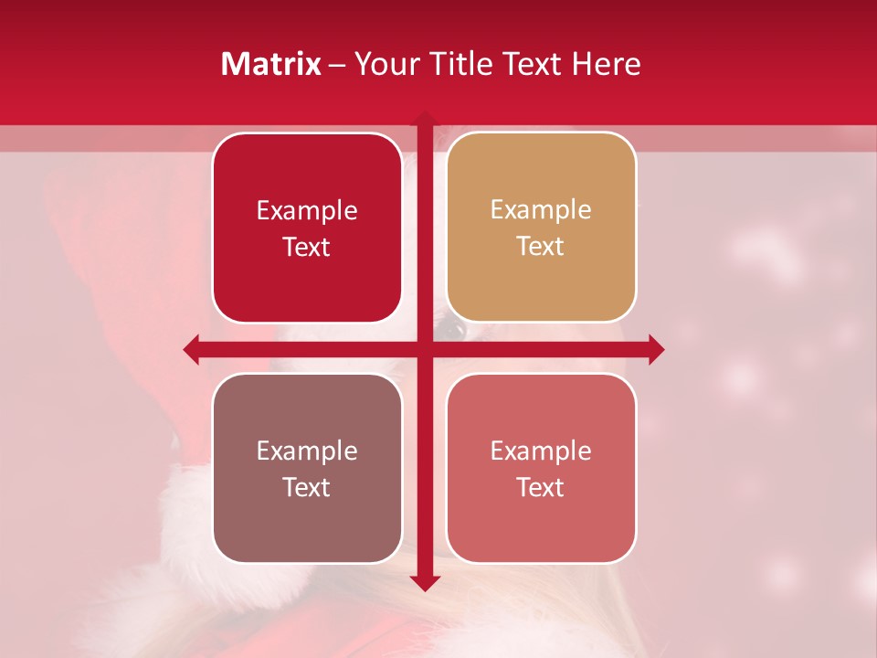 Lady Young Snow PowerPoint Template