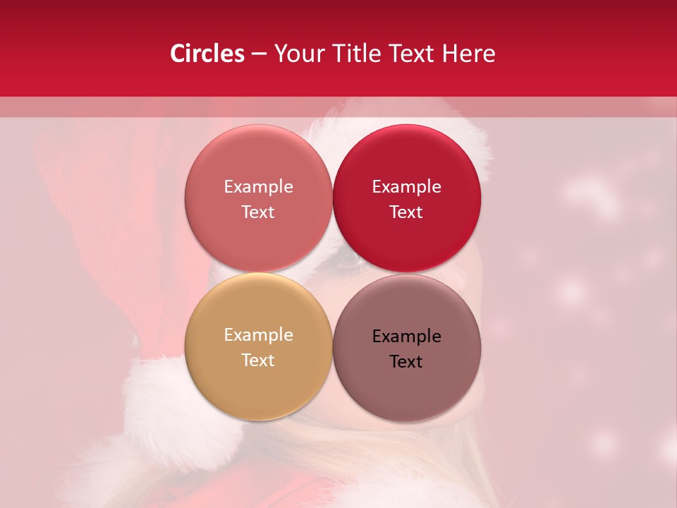 Lady Young Snow PowerPoint Template