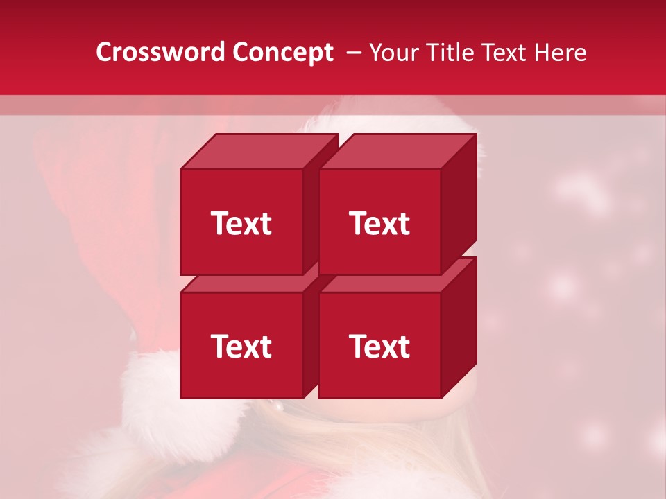 Lady Young Snow PowerPoint Template