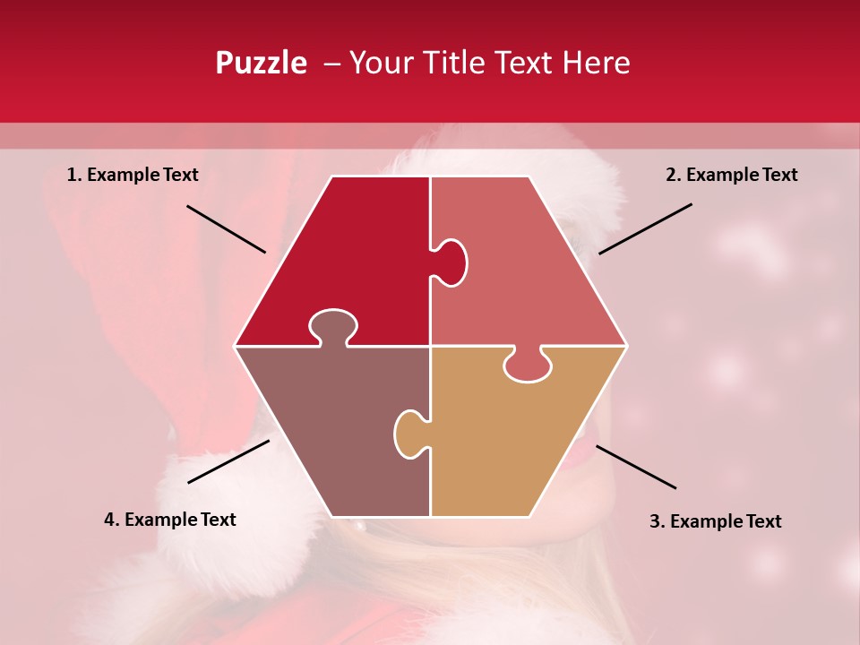 Lady Young Snow PowerPoint Template