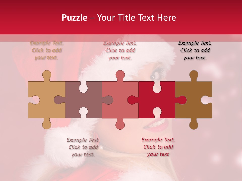 Lady Young Snow PowerPoint Template