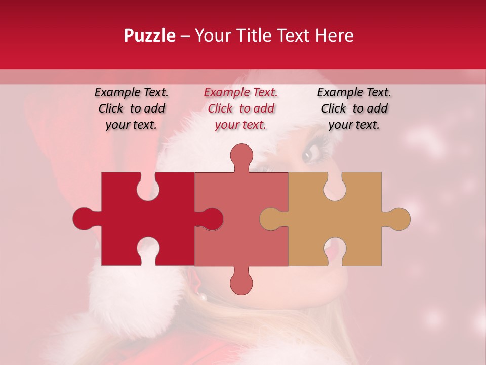 Lady Young Snow PowerPoint Template