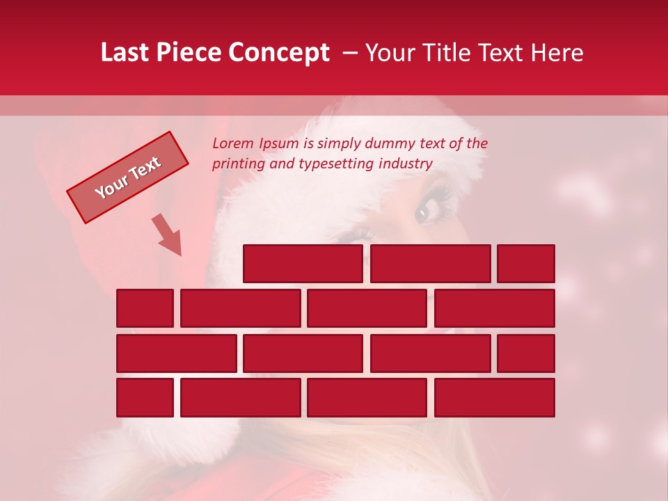 Lady Young Snow PowerPoint Template