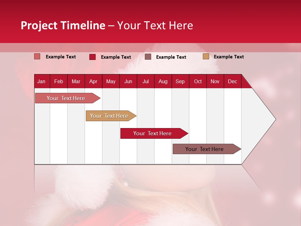 Lady Young Snow PowerPoint Template