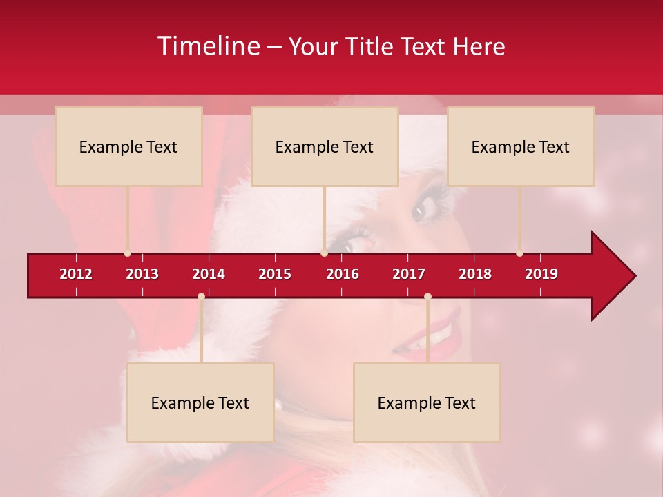 Lady Young Snow PowerPoint Template