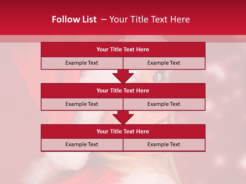 Lady Young Snow PowerPoint Template