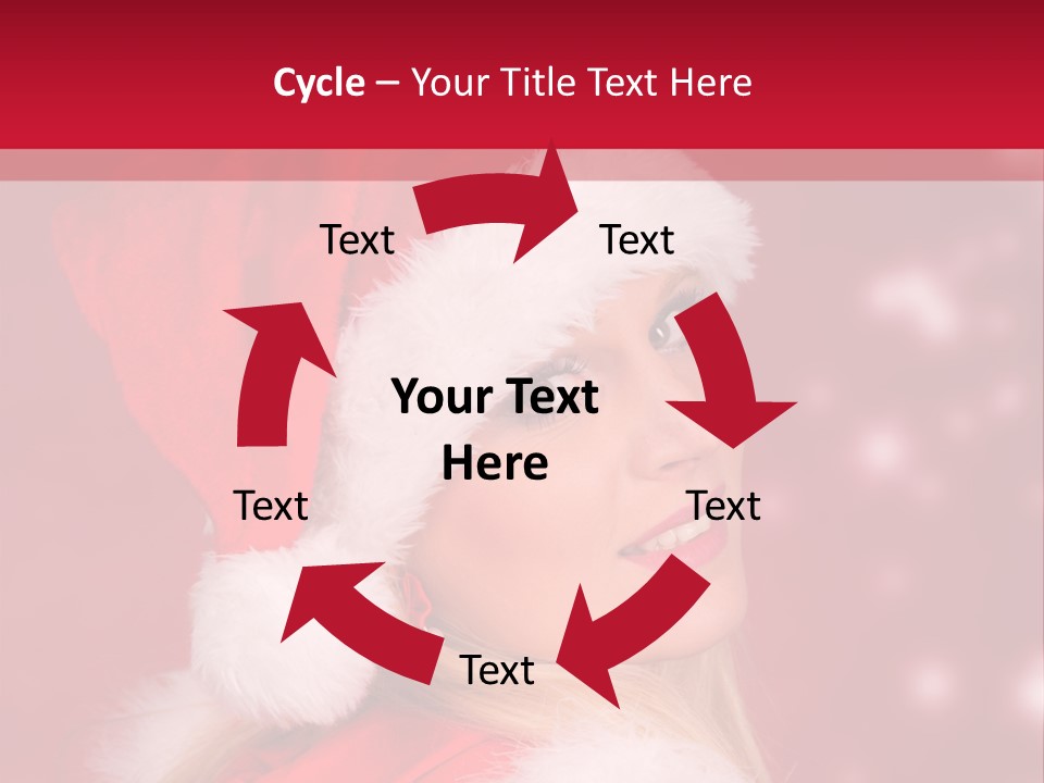 Lady Young Snow PowerPoint Template