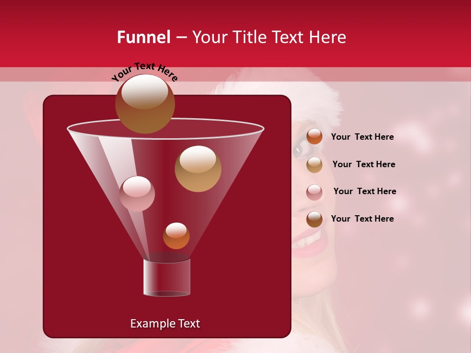 Lady Young Snow PowerPoint Template