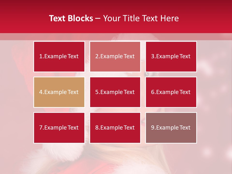 Lady Young Snow PowerPoint Template