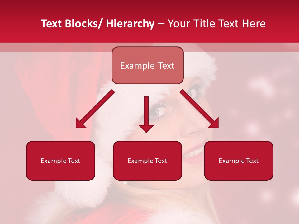 Lady Young Snow PowerPoint Template