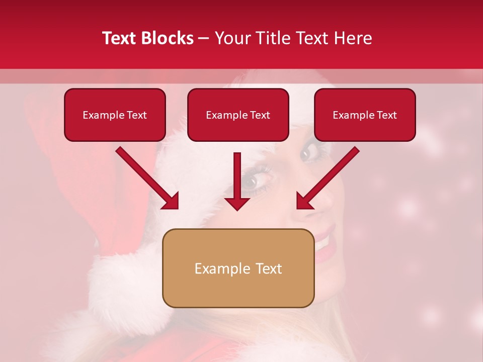 Lady Young Snow PowerPoint Template