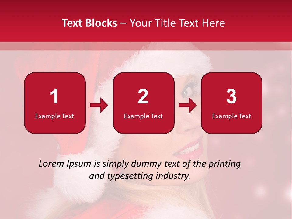 Lady Young Snow PowerPoint Template