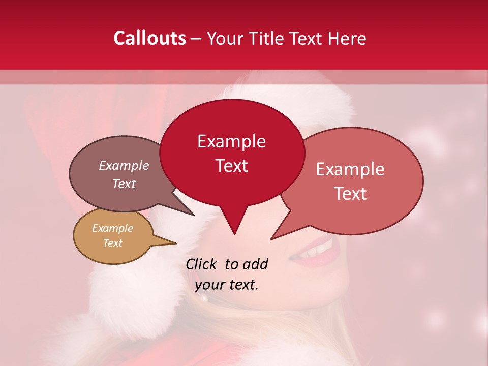 Lady Young Snow PowerPoint Template